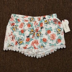Adam Levine Flower Printed Shorts Size L